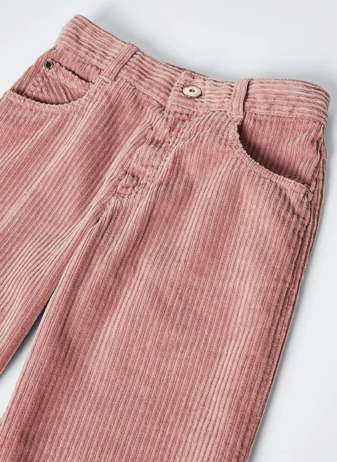 Панталон от рипсено кадифе Brunello Cucinelli Kids 8-10 — снимка 2