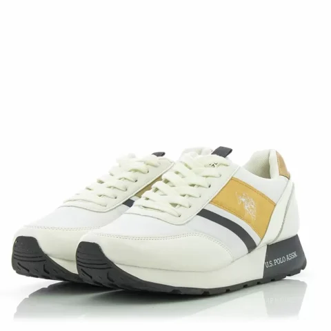 Дамски Сникърс U.S. POLO – NOBIW002W/BNY3 -WHITE — снимка 3