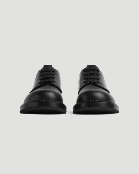 Black ‘Strut’ Derby Shoes — снимка 3