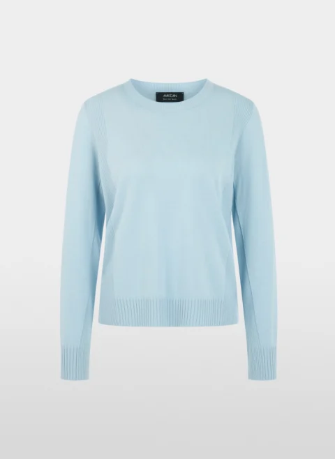 Фин пуловер с вълна Marc Cain Sports — снимка 5