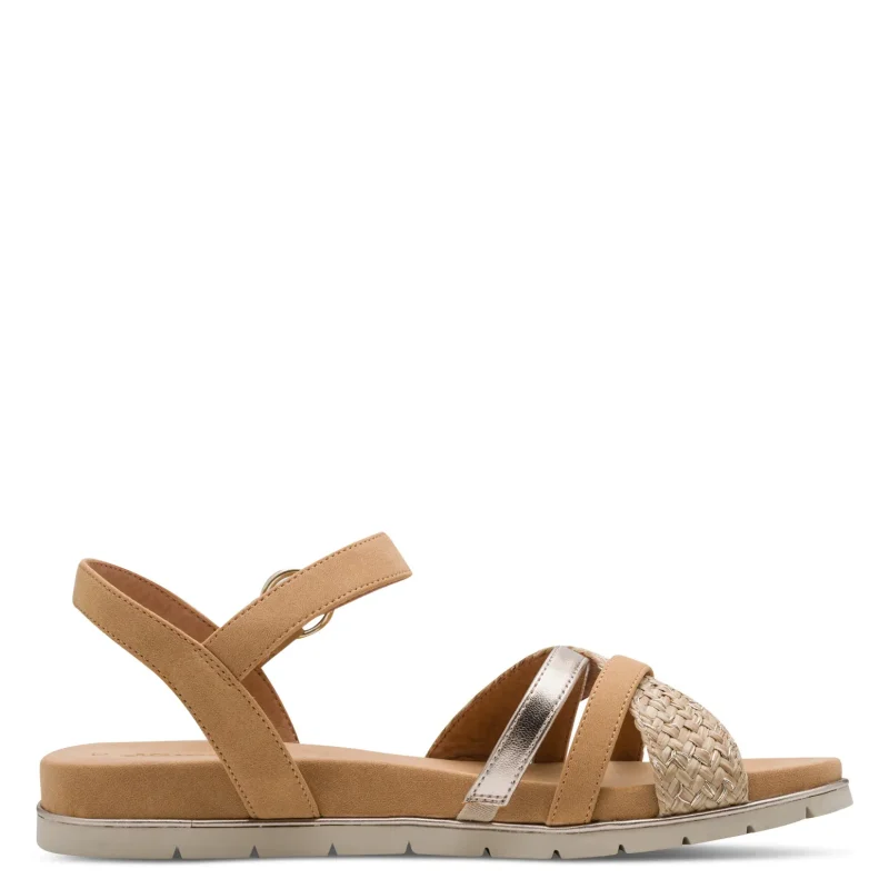 Дамски Равни Сандали TAMARIS – 1-28145-42-313 CAMEL COMB — снимка 2