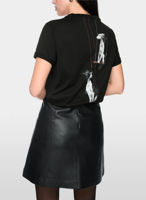 Тишърт с принт 'Dog' Marc Cain Collections — снимка 9