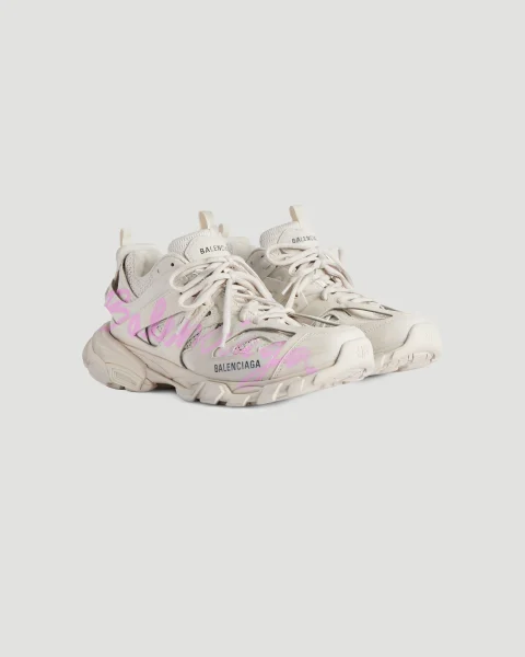 Track Signature Sneaker in Beige/pink — снимка 2
