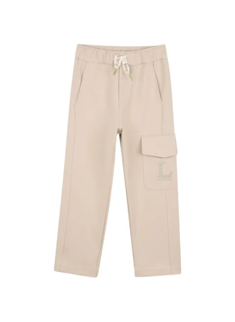Спортен панталон с бродерия Lanvin Kids