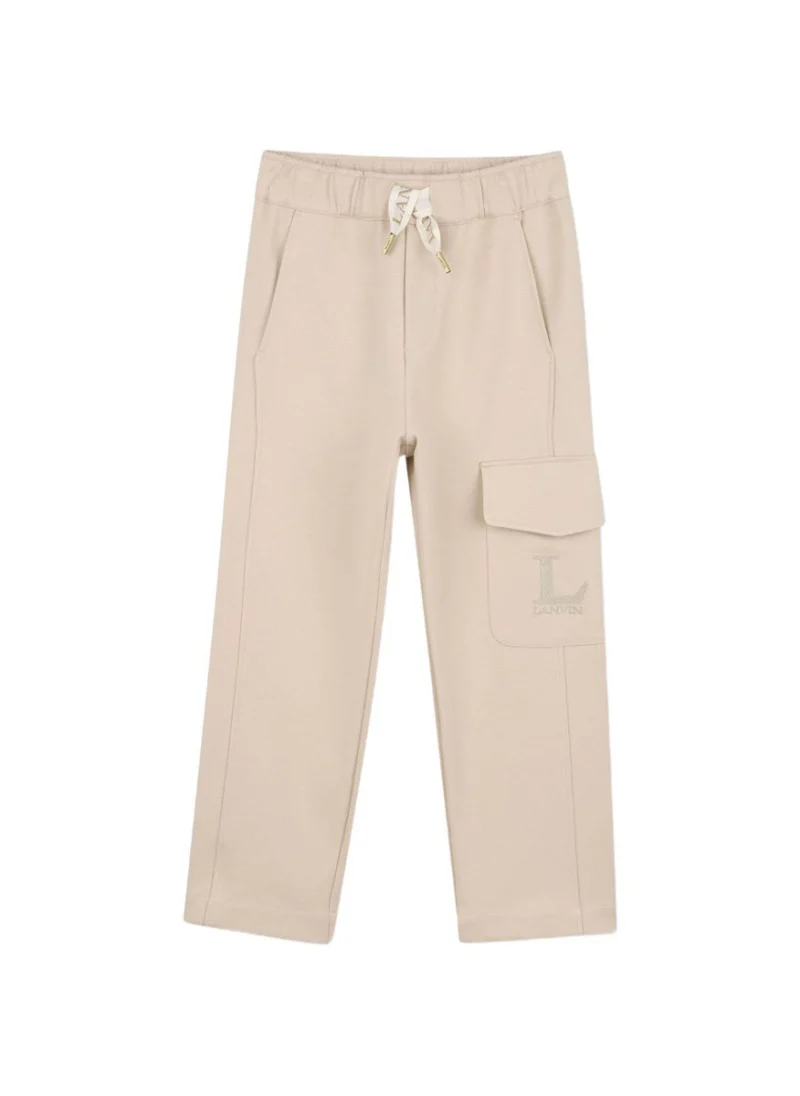 Спортен панталон с бродерия Lanvin Kids