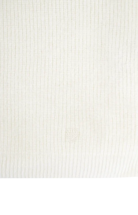 Larry Wool Blend Snood in Ivory — снимка 2