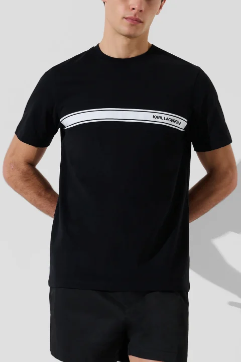 T-Shirt Elongated Logo Graphic A3M46001 999 black — снимка 2