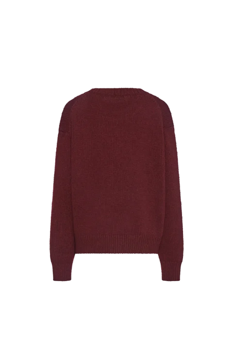 Parth Sweater in Burgundy Melange — снимка 2