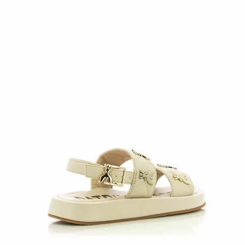 Сандали Момичета PATRIZIA PEPE – PP175.02 OFF WHITE/PLATINO — снимка 2