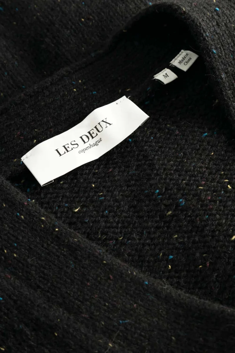Жилетка Gary Fleck Wool Cardigan LDM310111 100100-black — снимка 2