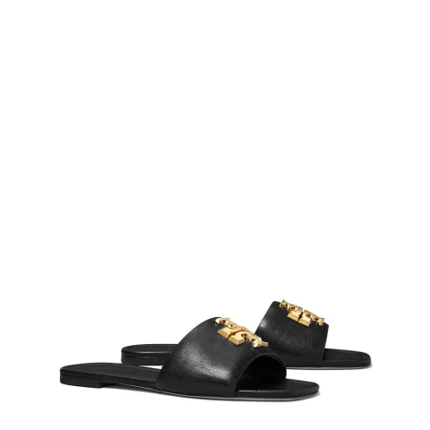 Дамски черни чехли Eleanor TORY BURCH — снимка 6