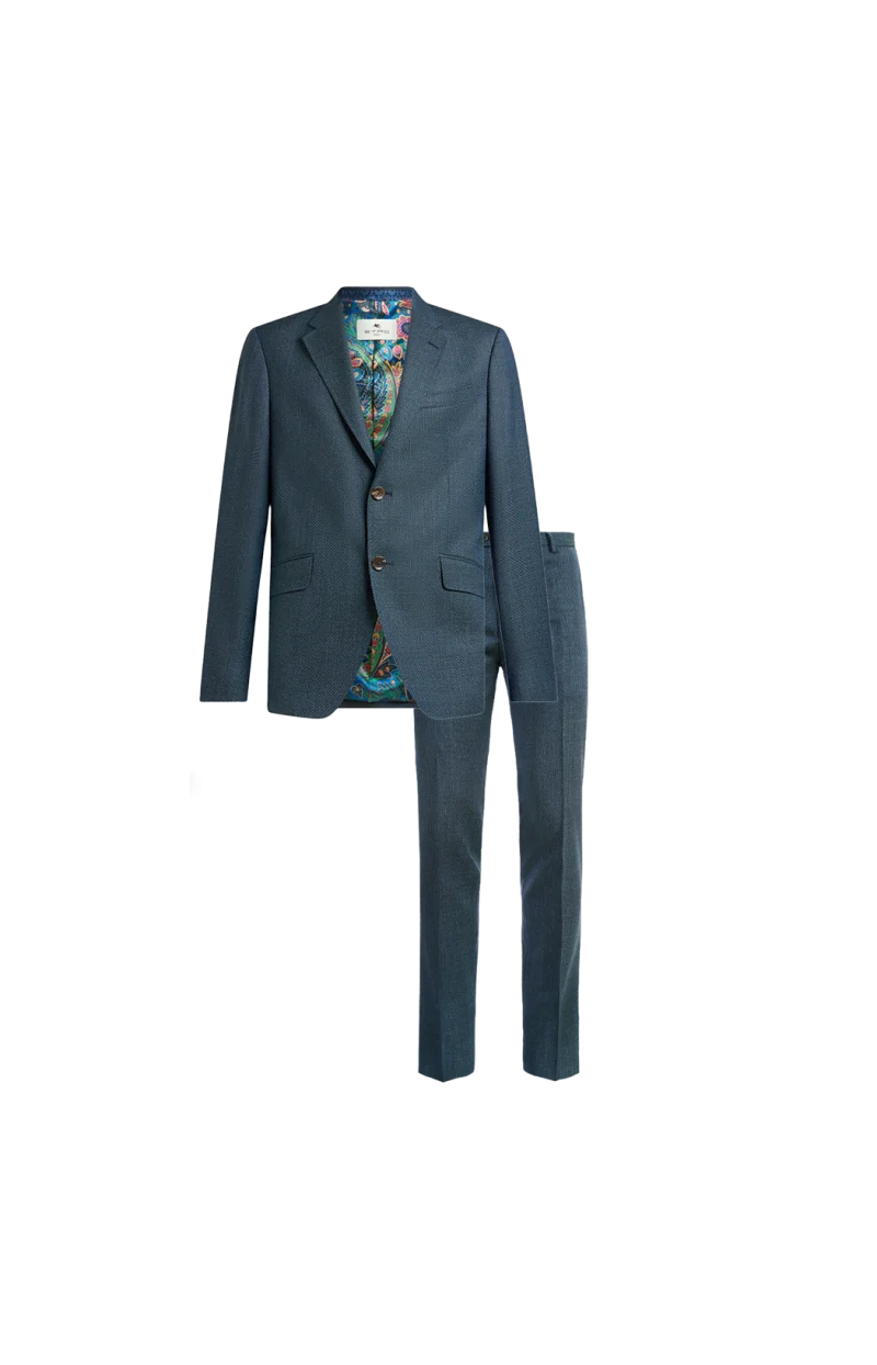 Wool Single-Breasted Suit