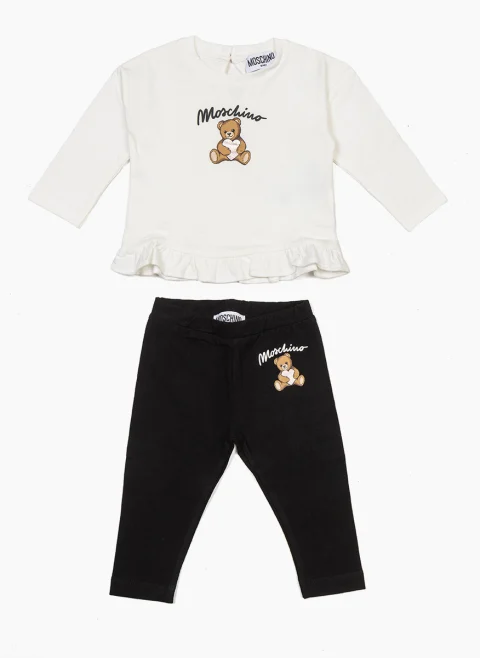 Комплект с принт Moschino Kids