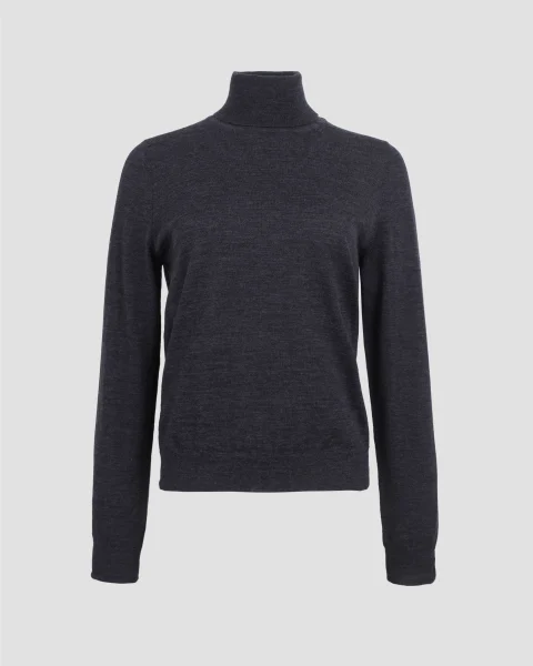 Knit Turtleneck in Dark Blue