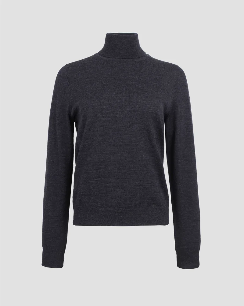 Knit Turtleneck in Dark Blue