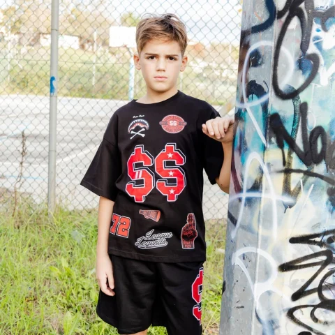 Детски памучни къси панталони SPRAYGROUND — снимка 8