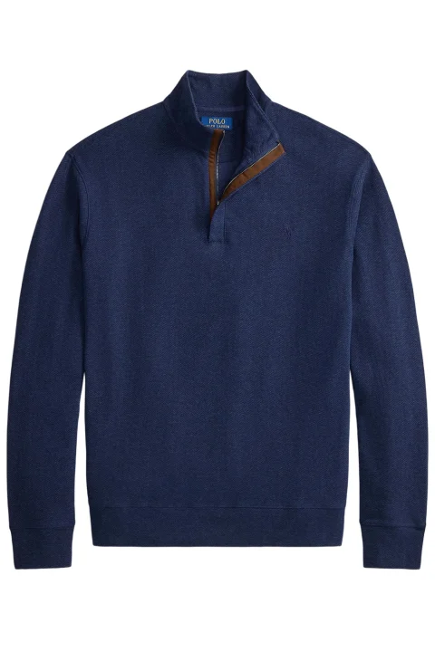 Суичър 30/1 Dbl Knt Jersey-Knt 710B24474002 410 navy