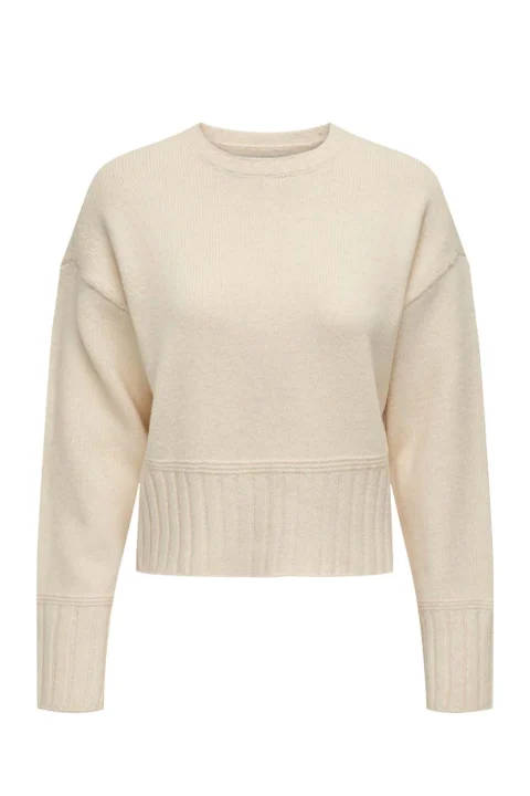 Плетено Onlallie Life Ls Oneck Cc Knt 15294484 12-0304 TCX whitecap gray