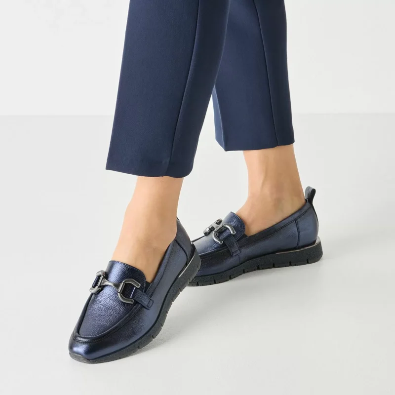 Дамски Лоуфър TAMARIS – 1-24711-42-824 NAVY METALLIC — снимка 6
