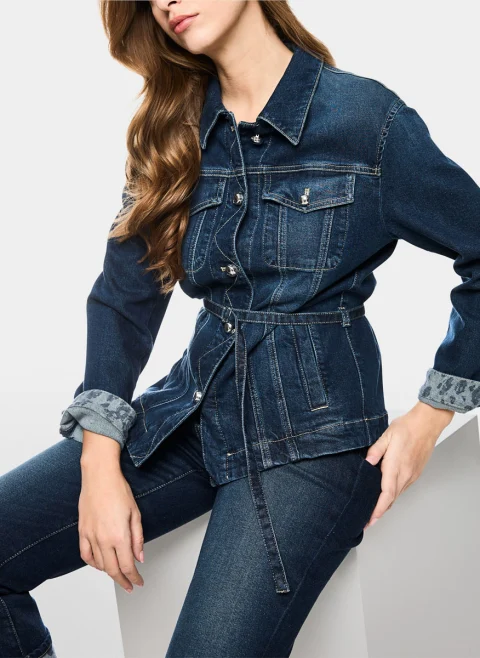 Яке от деним с колан Marc Cain Collections