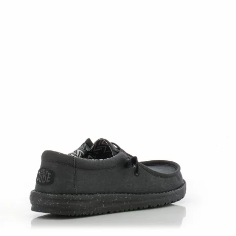 Мъжки Ежедневни HEY DUDE – 40700-060 WALLY STRETCH BLACK — снимка 2
