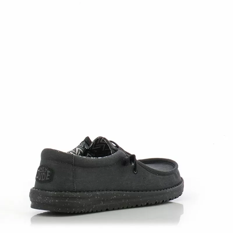 Мъжки Ежедневни HEY DUDE – 40700-060 WALLY STRETCH BLACK — снимка 2