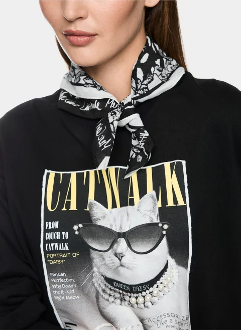 Шал с коприна Marc Cain Sports — снимка 3