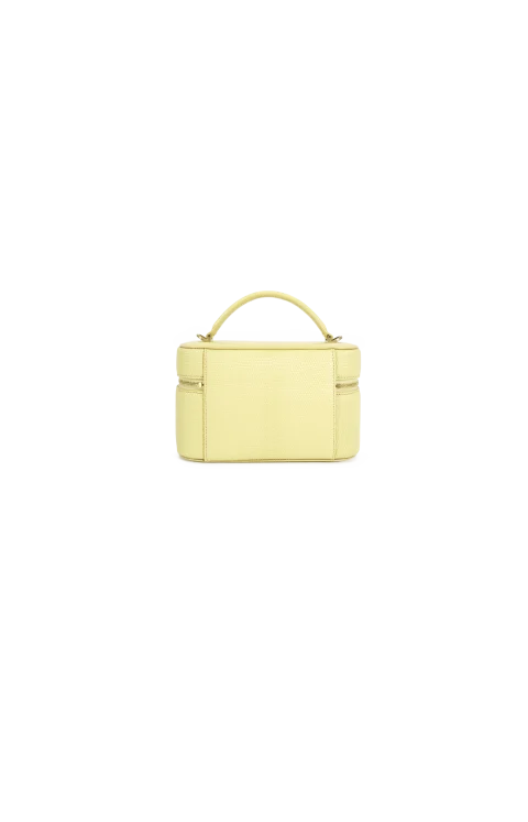 Gaby Vanity Bag in Soft Lemon Lambskin — снимка 2