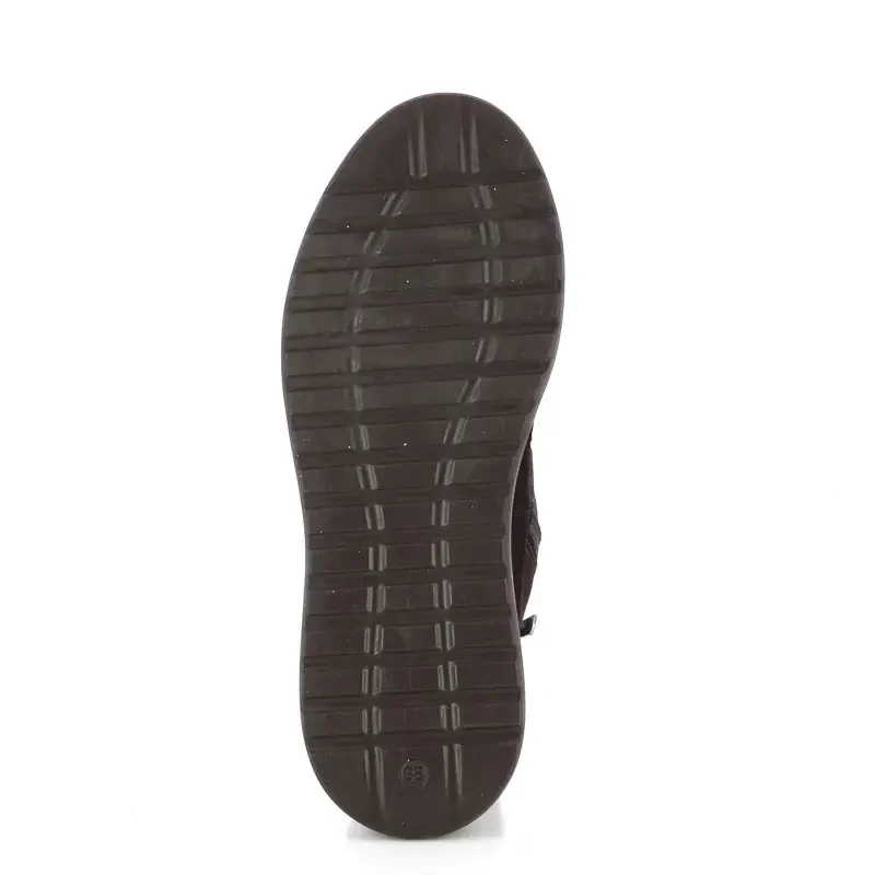 Дамски Равни Боти VERONELLA – 261-13 BROWN SUEDE — снимка 4
