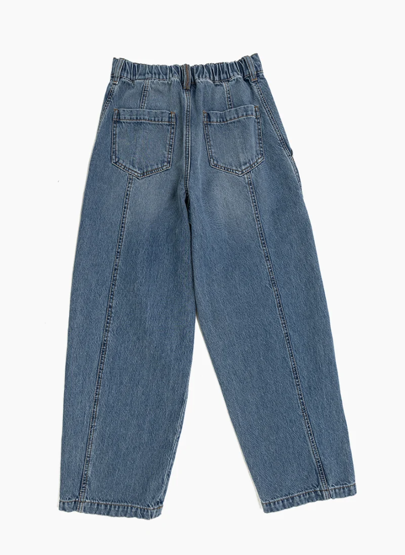Деним с монили Brunello Cucinelli Kids 12 — снимка 2