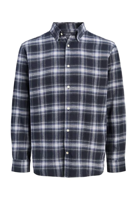 Риза Jjefield Check 12298946 19-3923 TCX navy blazer
