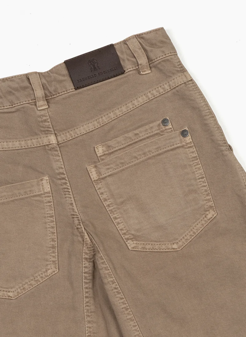 Панталон с монили Brunello Cucinelli Kids 12 — снимка 3