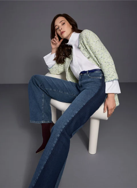 Деним с контрастни кантове 'Warri' Marc Cain Collections — снимка 8