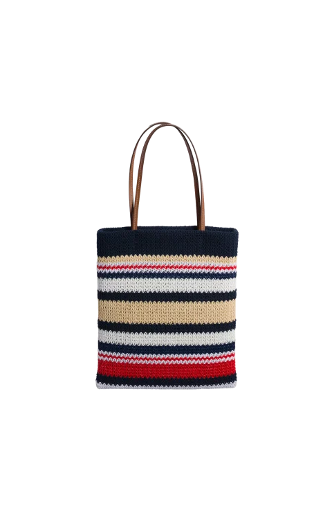 Raffia-Effect Woven Tote Bag — снимка 3