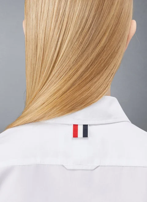 Класическа риза от памучен поплин Thom Browne — снимка 7