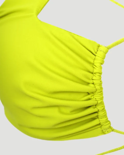 Two Pieces Swimsuit in Lime Yellow — снимка 4