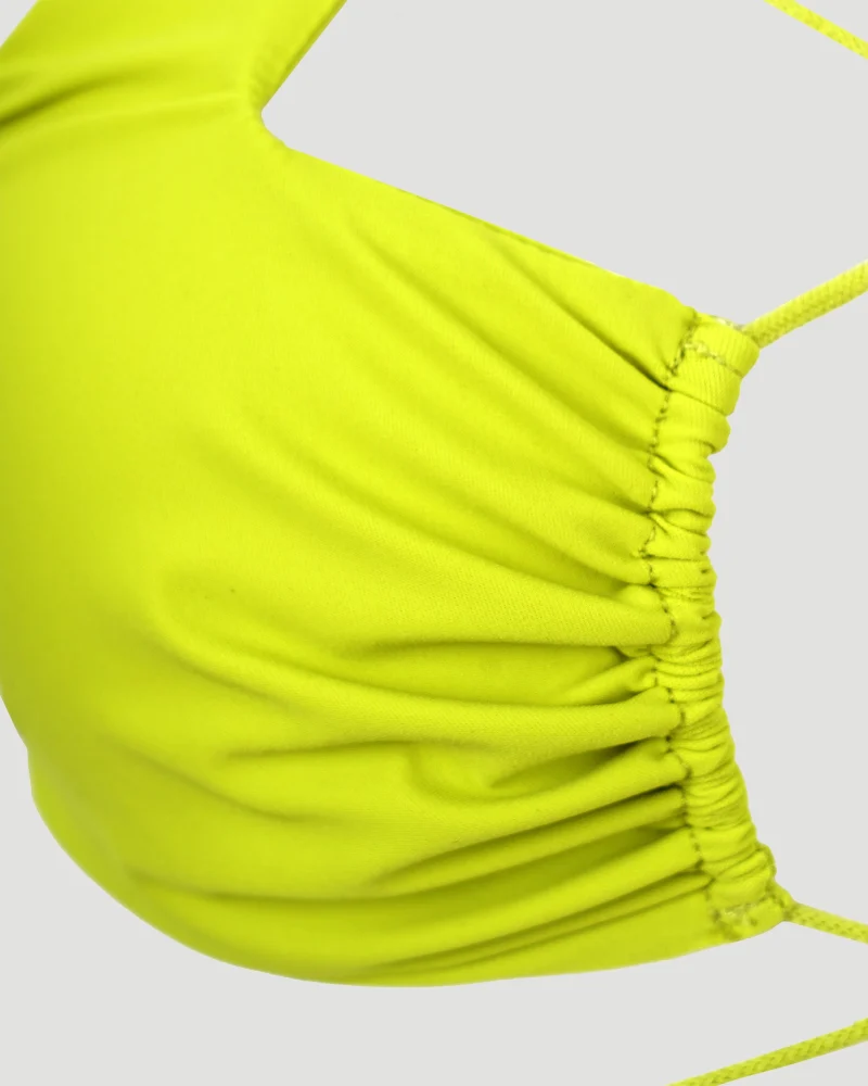 Two Pieces Swimsuit in Lime Yellow — снимка 4