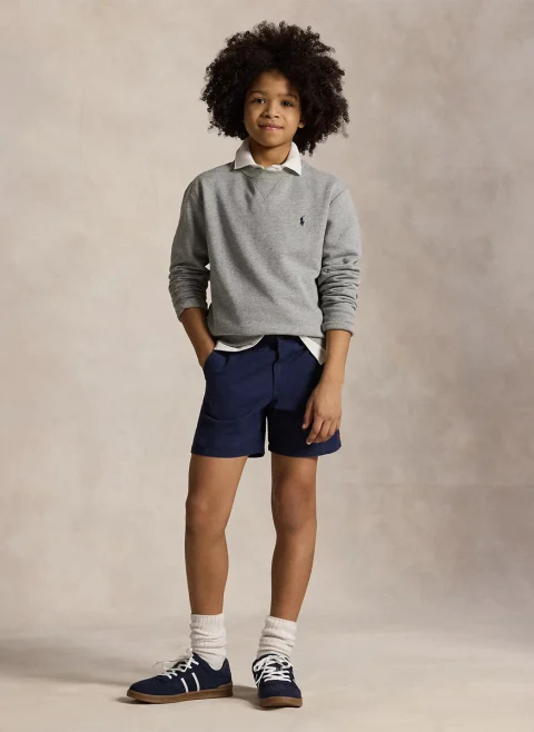 Суитшърт с бродерия Ralph Lauren Kids 7-14