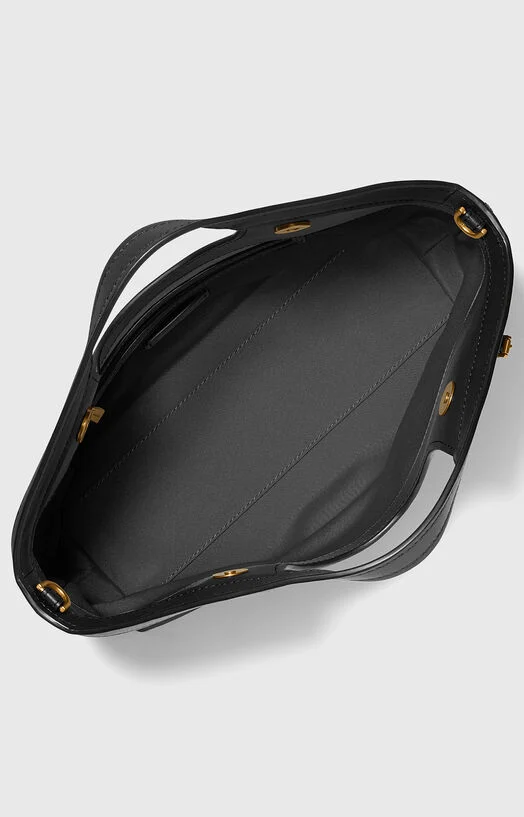 Кожена чанта HADDIES MEDIUM с лого акцент — снимка 5