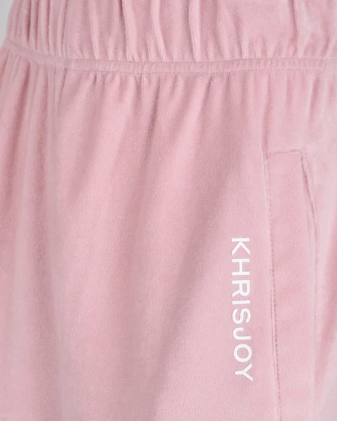 Pale Pink Velour Pants — снимка 3
