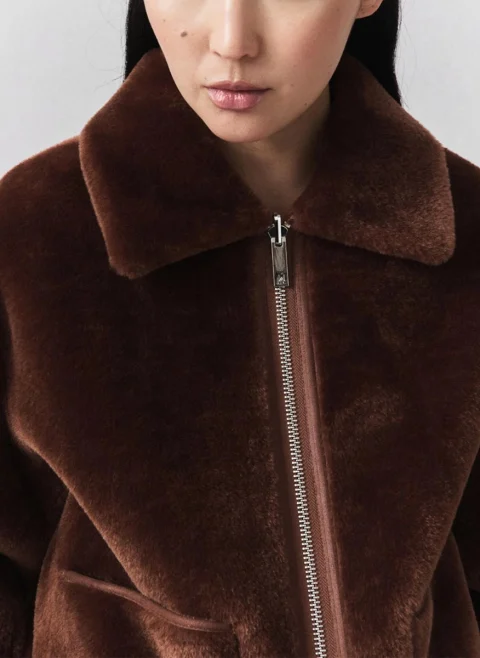 Яке от еко косъм 'Cocoon fit' Marella Mllnuvole — снимка 2