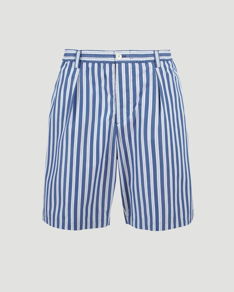 Striped Bowling Shorts