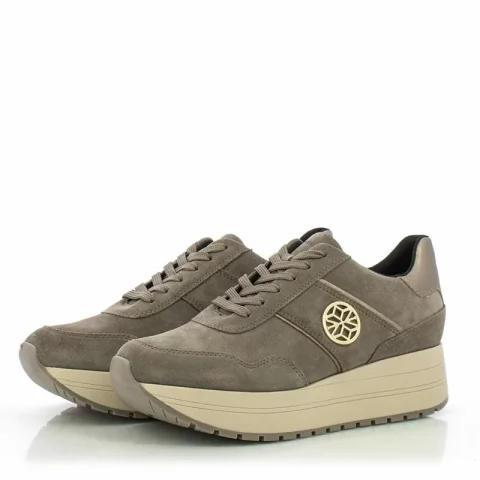 Дамски Сникърс GEOX – D55MZA D NEW KENCY TAUPE/SAND — снимка 2