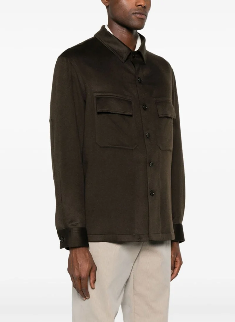 Риза от 100% кашмир 'Overshirt' Zegna