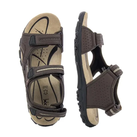 Мъжки Спортни Сандали GEOX – U8224D C0705 U SANDAL STRADA BROWN/SAND — снимка 5