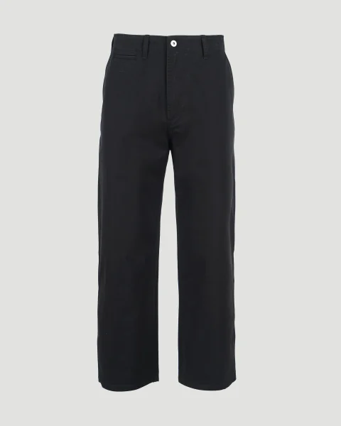 Cotton Trousers in Black