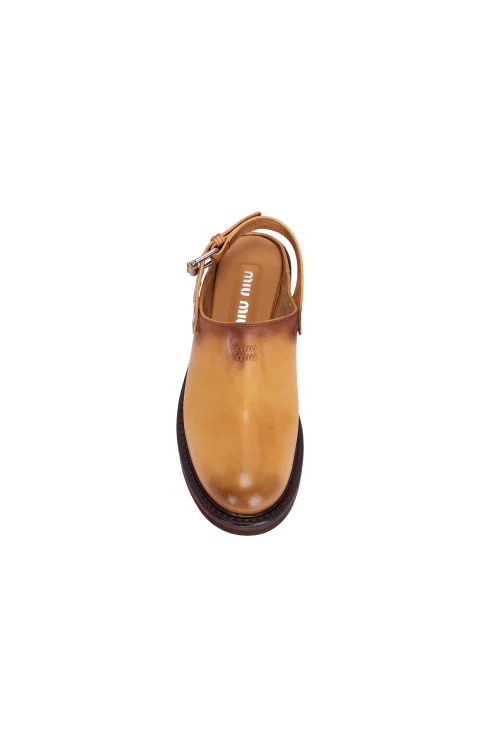 Foule Leather Mules — снимка 3