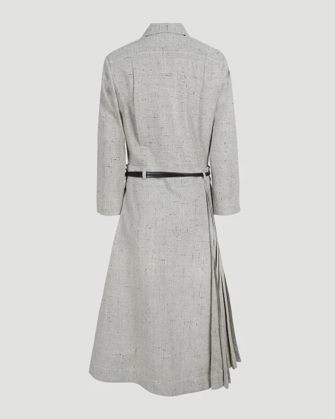 Melange Viscose and Silk Dress — снимка 3
