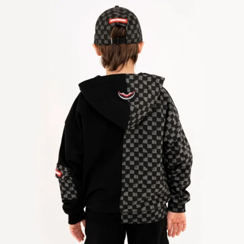 Детски суичър THROW IT TO ME DRIP CHECKERED SPLIT SPRAYGROUND — снимка 6