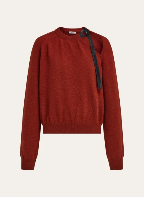 Пуловер с 'cut- out' детайл Ferragamo — снимка 6
